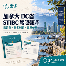將圖片載入圖庫檢視器 加拿大BC省自駕中國駕照STIBC認證譯員翻譯- 專為加拿大BC省(溫哥華等地區)打造🚗🌟